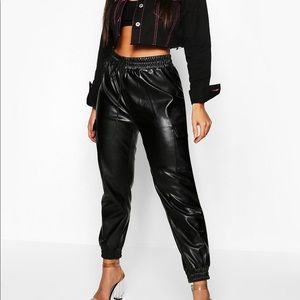 Boohoo Pants - Cargo Leather Pants Boohoo Pants - Cargo Leather Pants